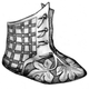 Artist’s reconstruction of the infant bootie.